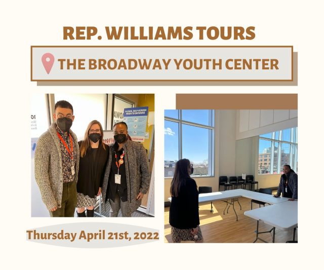 Rep. Williams Tours the Broadway Youth Center