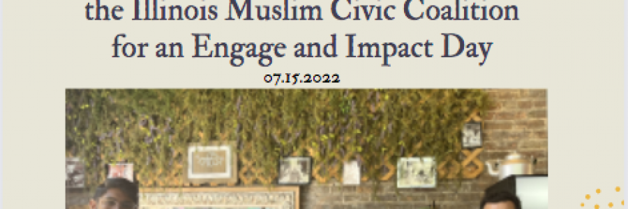 Rep. Ann Williams joins the Illinois Muslim Civic Coalition for an Engage and Impact Day