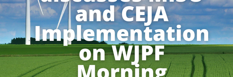 Rep. Ann Williams discusses MISO and CEJA Implementation on WJPF Morning Newswatch