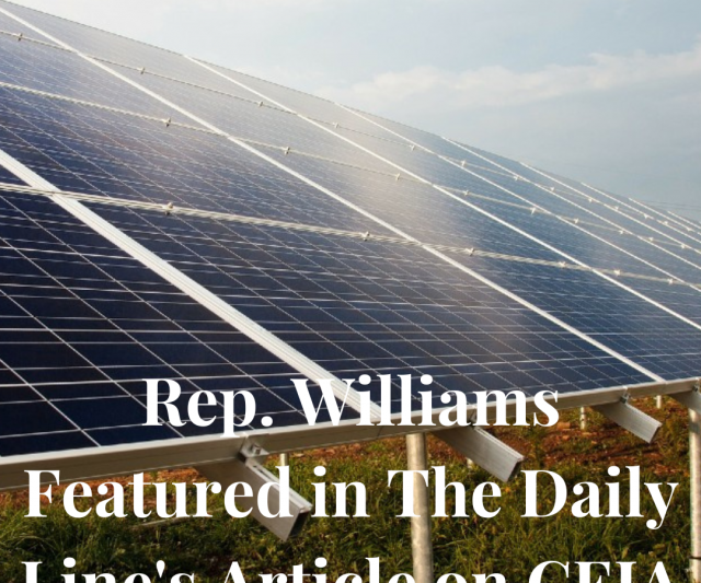 Rep. Williams Featured in The Daily Line Article on CEJA