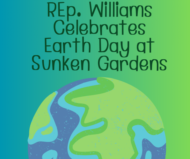 Rep. Ann Williams Celebrates Earth Day at Sunken Gardens