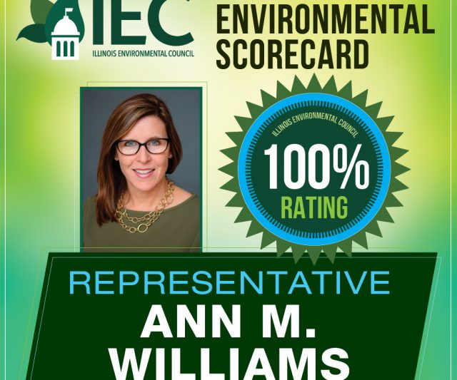 Rep. Ann Williams Given a Score of 100% by Illinois Environmental Commission