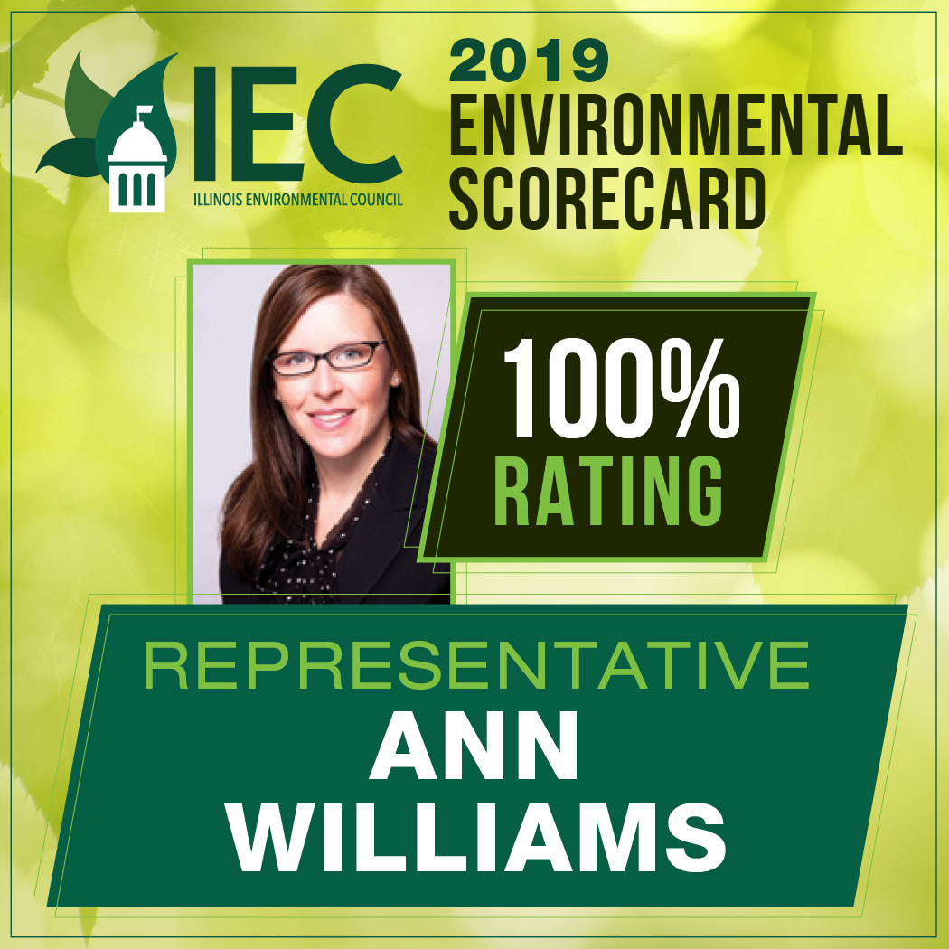Rep. Williams Receives at 100% Rating from the Illinois Environmental Council