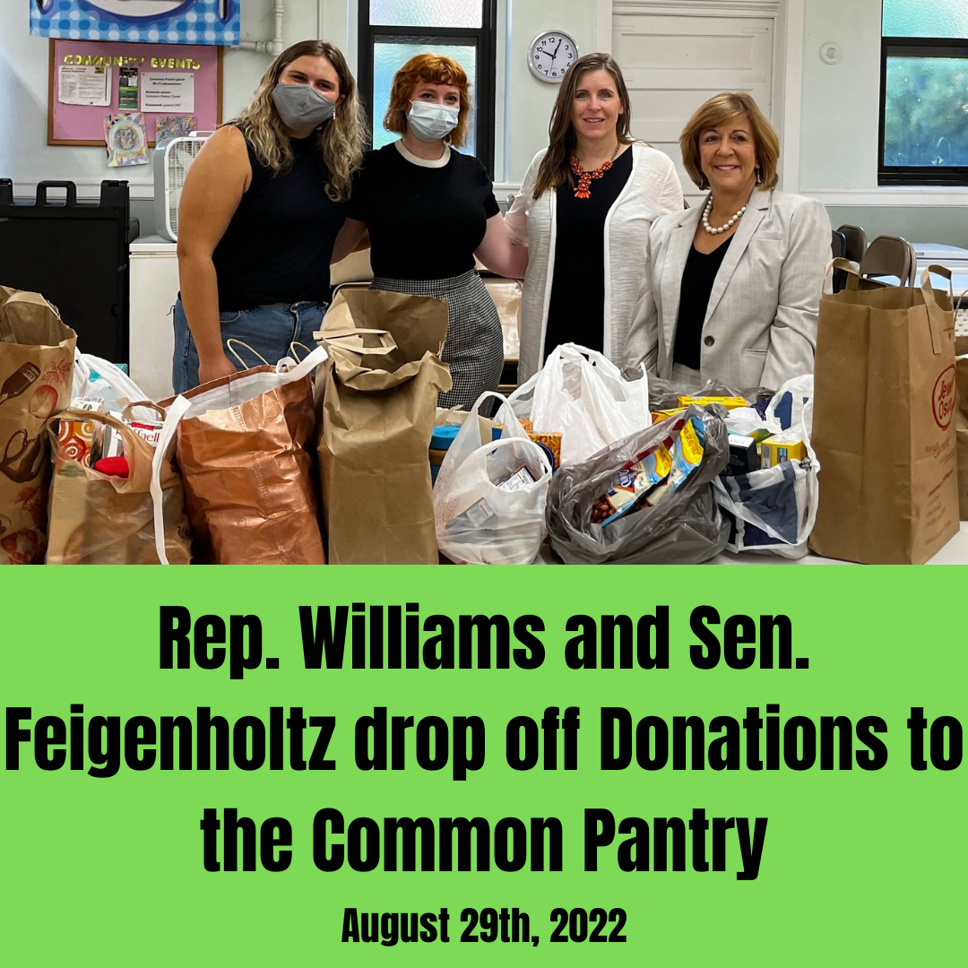 Rep. Williams and Sen. Feigenholtz Drop off Donations to Common Pantry