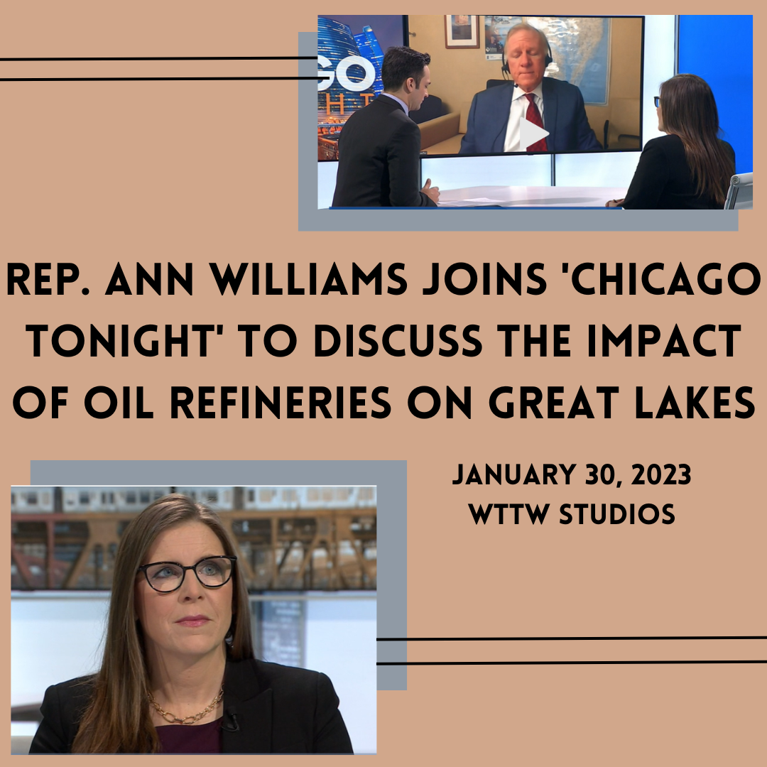 Rep. Ann Williams Talks Oil Refineries on ‘Chicago Tonight’