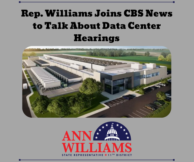 Rep. Williams Talks Data Centers on CBS News