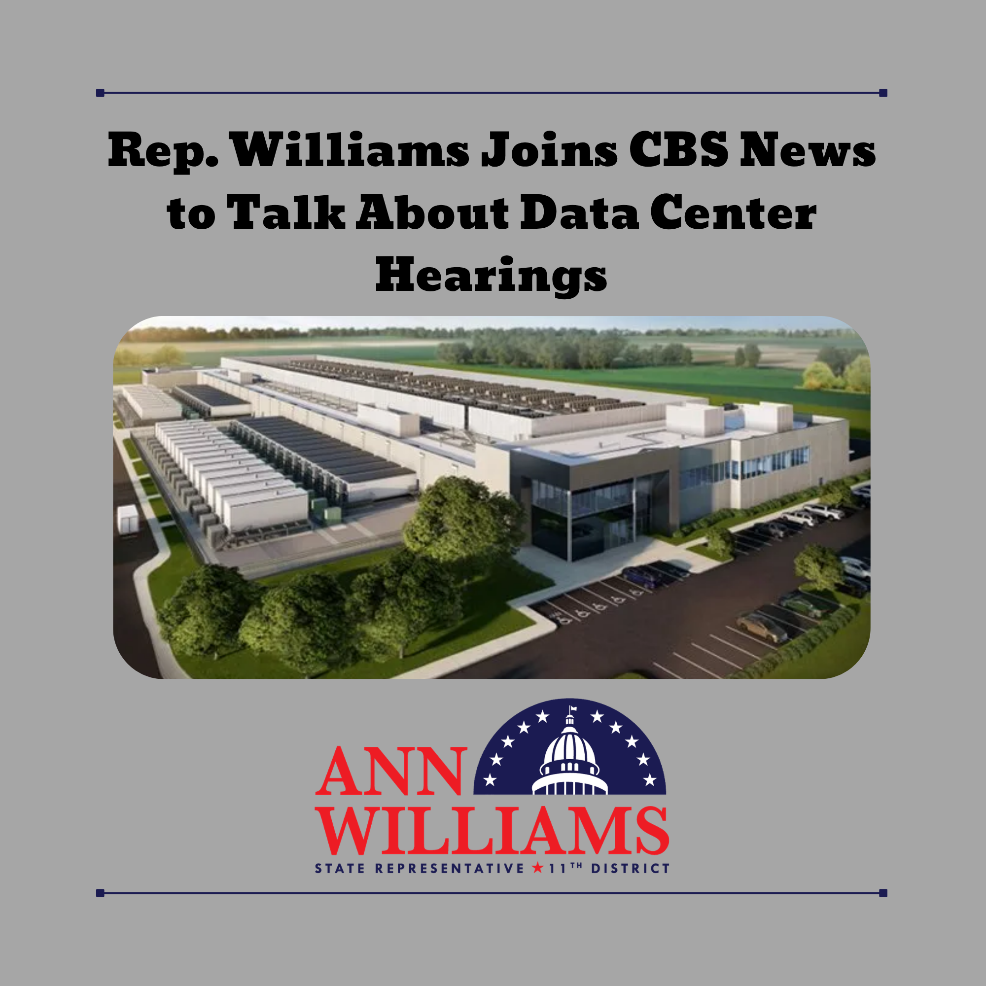 Rep. Williams Talks Data Centers on CBS News