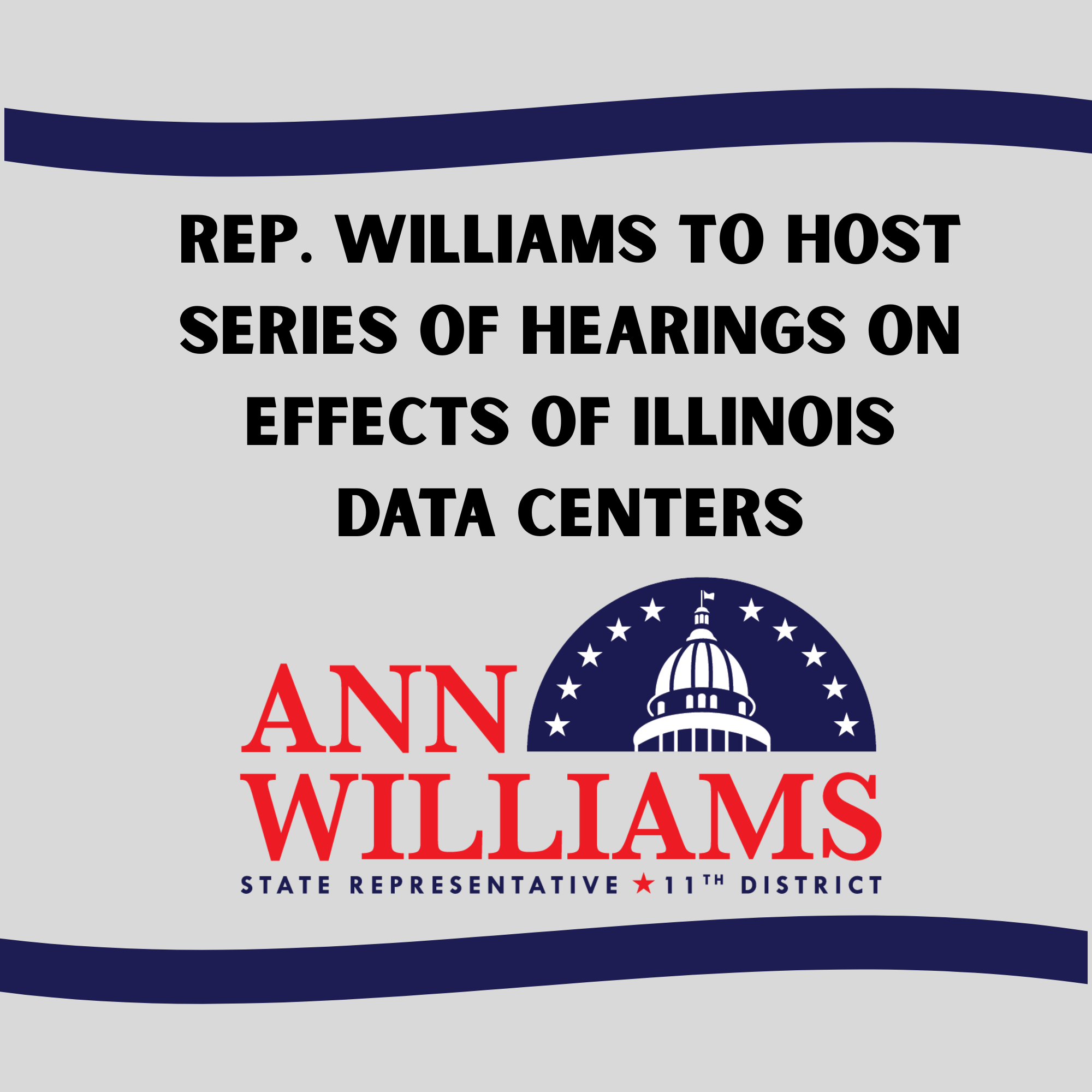 Rep. Williams to Host Series of Hearings on IL Data Centers