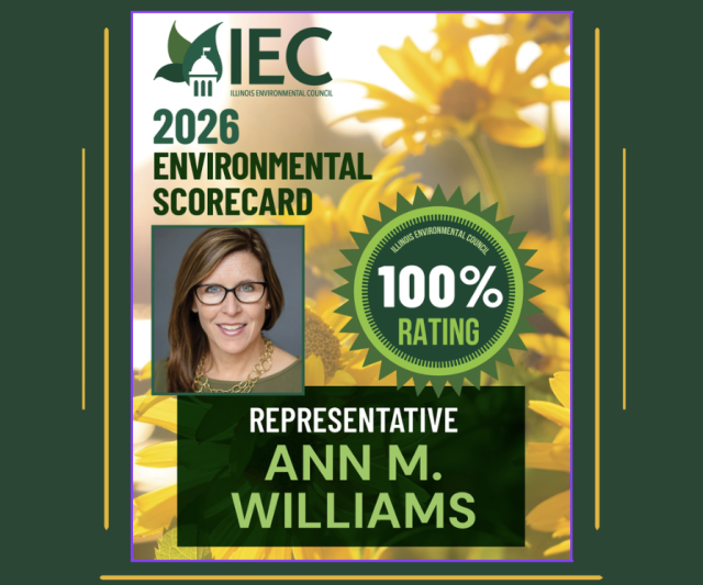 Rep. Williams Given Score of 100% for Environmental Advocacy